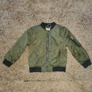 H&M Boys' Army Green Bomber Jacket